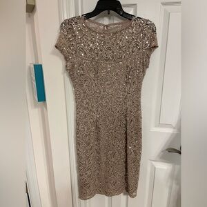 Champagne lace dress women’s